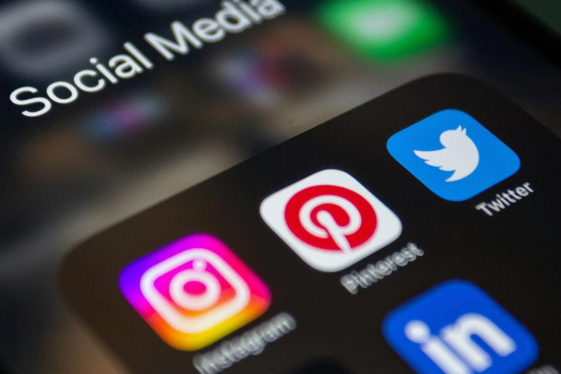 Job boards and social media app icons on a phone 